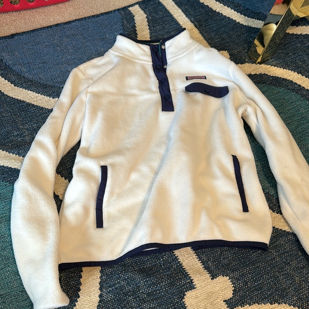 Vineyard Vines Harbor Fleece Quarter-Snap Pullover
